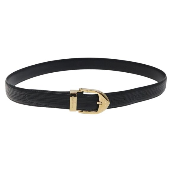 LOUIS VUITTON Epi Ceinture Classic Belt 33.5"" Black LV Auth 119423 - Picture 1 of 13